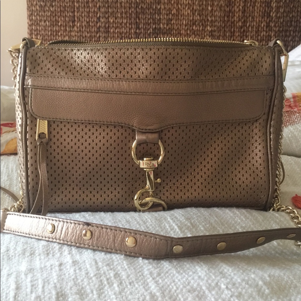 Rebecca Minkoff Gold Perforated MAC Bag